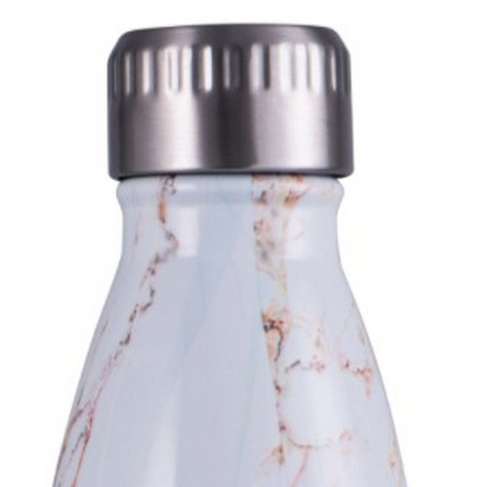 Avanti Fluid Vacuum Bottle Marble White/Gold 500ml Peter's of
