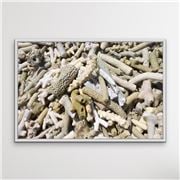I Heart Wall Art - Coral Beach White Frame 120x160