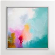 I Heart Wall Art - Beacon Colourful White Frame 95x95