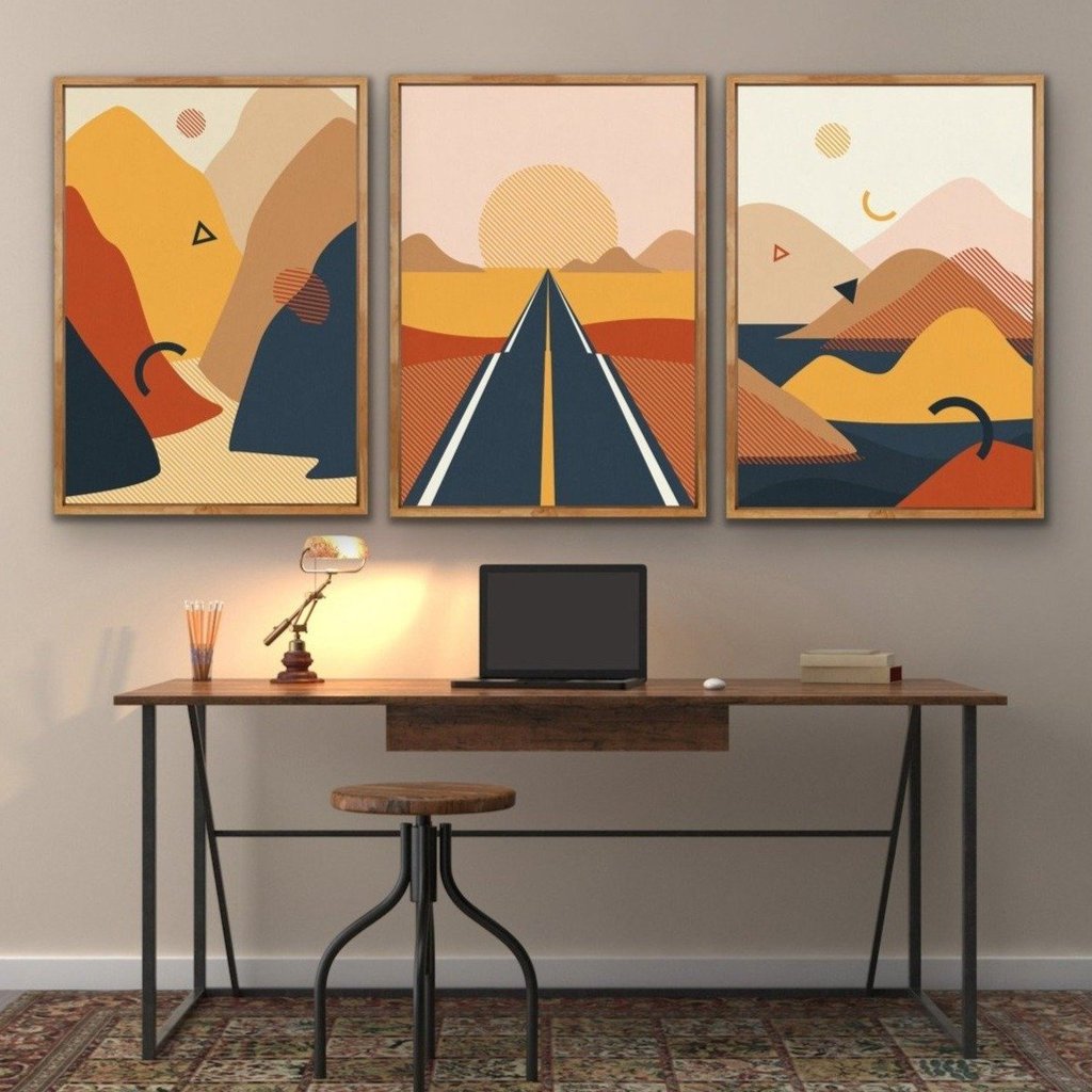 I Heart Wall Art Our Gypsy Days 3pc Natural Frame 90x120 Peter's of Kensington