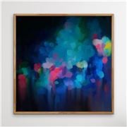 I Heart Wall Art - Glade Blue Colourful Nat Frame 120x120