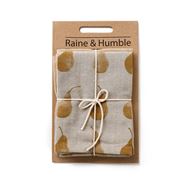 Raine & Humble - Pear Tea Towel Set Mustard 2pce 50x70cm