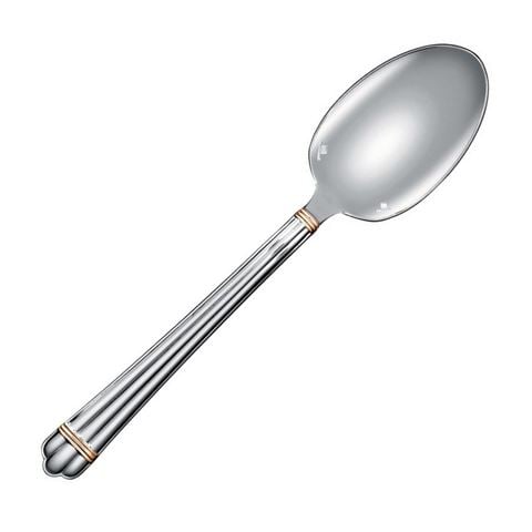 Christofle Aria Silverplate Tablespoon w/24K Gold Rings - Peter's of Kensington