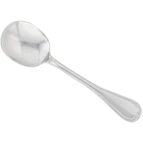 Christofle Malmaison Sterling Silver Cream Soup Spoon - Peter's of Kensington