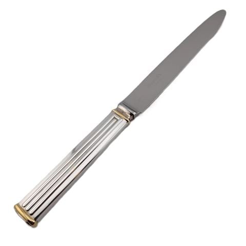 Christofle Triade Silverplated Gold Rings Dessert Knife - Peter's of Kensington