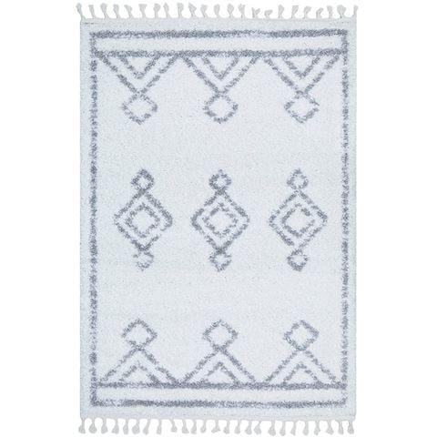 Tapete Rug Casablanca Temara Shag Rug White 150x80cm - Peter's of Kensington