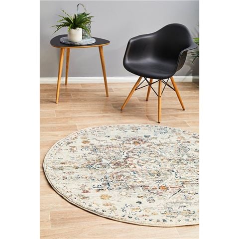 Tapete Rug Bohemian Round Rug Off White 240cm - Peter's of Kensington