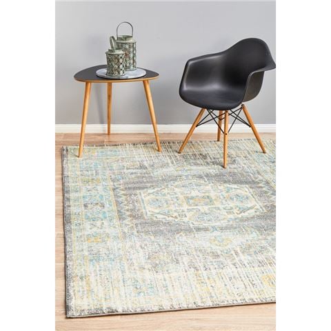 Tapete Rug Bohemian Rug Grey w/Muted Colours 330x240cm - Peter's of Kensington