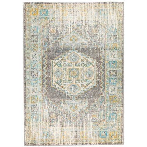 Tapete Rug Bohemian Rug Grey w/Muted Colours 330x240cm - Peter's of Kensington