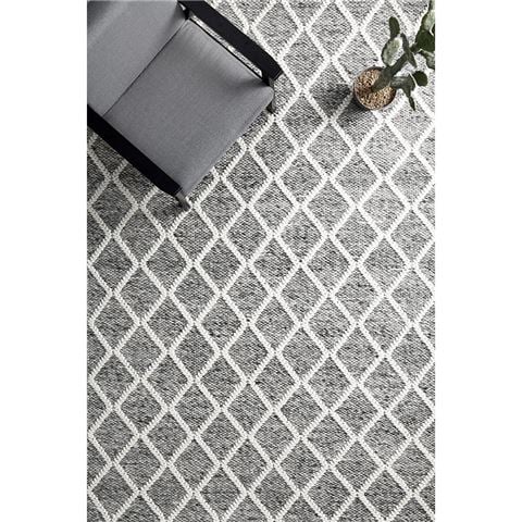 Tapete Rug Huxley Hand Loomed Scandi Rug Grey 225x155CM - Peter's of Kensington