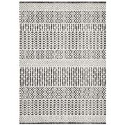 Tapete Rug - Ivory &amp; Charcoal Tufted Bohemian Rug 225x155cm