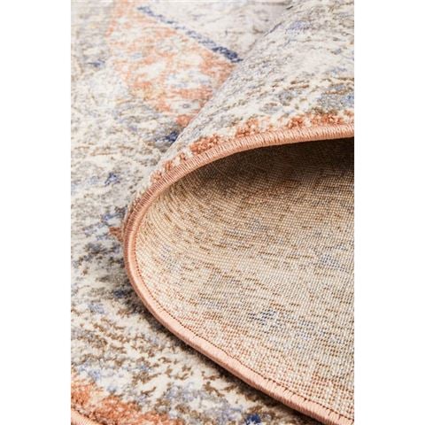 Tapete Rug Mayfair Lorissa Round Rug Peach 150x150cm - Peter's of Kensington