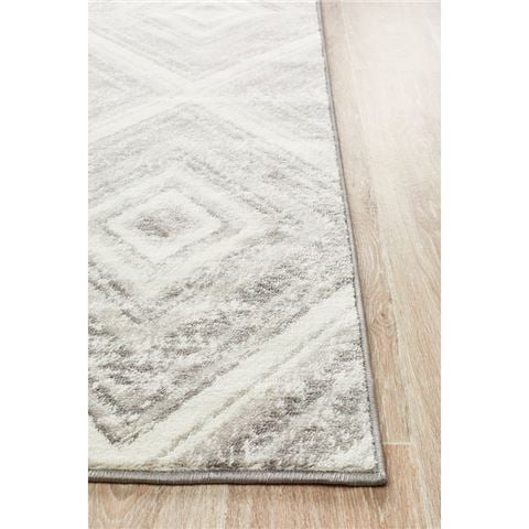 Tapete Rug Metro Vintage Rug Silver & Ivory 290x200cm - Peter's of Kensington