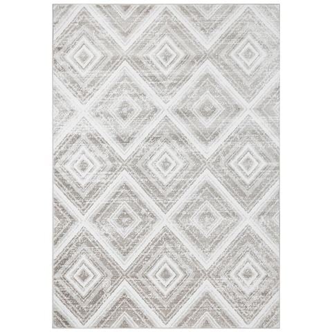 Tapete Rug Metro Vintage Rug Silver & Ivory 290x200cm - Peter's of Kensington