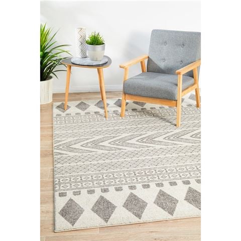 Tapete Rug Geometric Rug Grey 290x200cm - Peter's of Kensington