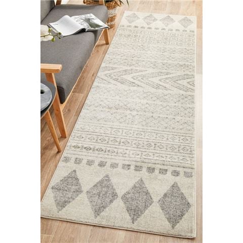 Tapete Rug - Geometric Runner Rug Grey 500x80cm