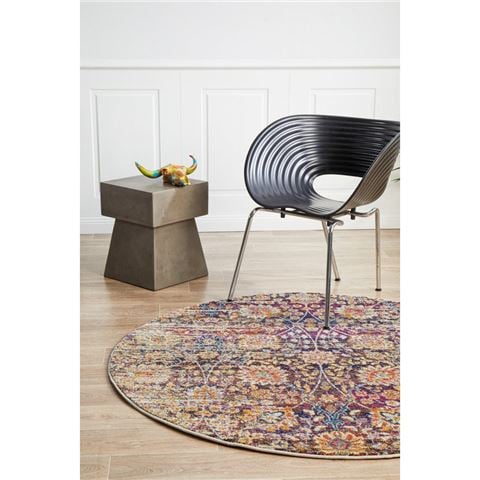 Tapete Rug Vintage Round Rug Multi 240cm - Peter's of Kensington