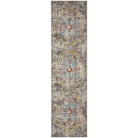 Tapete Rug Musuem Vintage Look Runner Rug Multi 400x80cm - Peter's of Kensington