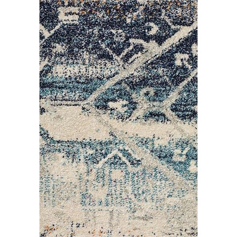 Tapete Rug Museum Vintage Round Rug Blue 200x200cm - Peter's of Kensington