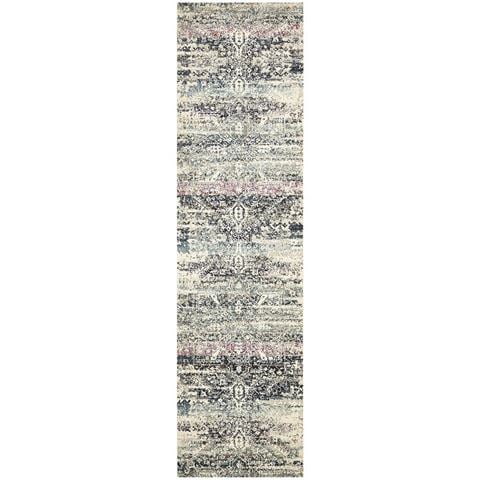 Tapete Rug Museum Vintage Runner Rug Blue 300x80cm - Peter's of Kensington
