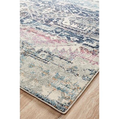 Tapete Rug Museum Vintage Runner Rug Blue 400x80cm - Peter's of Kensington