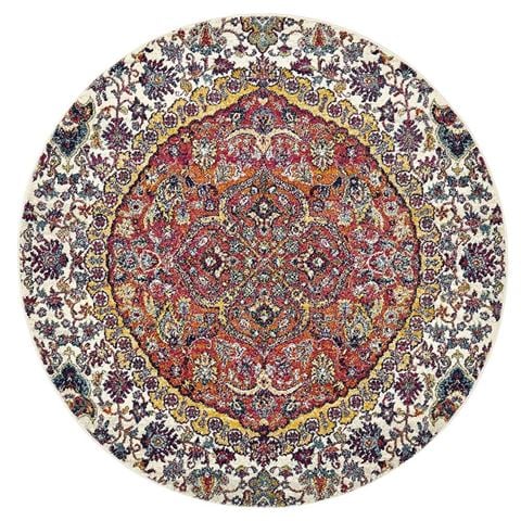Tapete Rug Museum Kaleidoscope Round Rug Rust 200x200cm - Peter's of Kensington