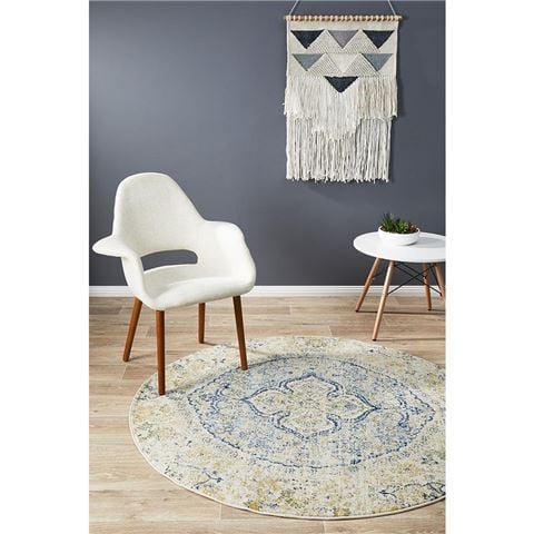 Tapete Rug Museum Kaleidoscope Round Rug Sky 150x150cm - Peter's of Kensington