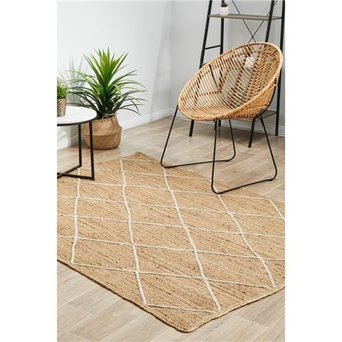 Tapete Rug - Noosa Diamond Rug Natural 220x150cm