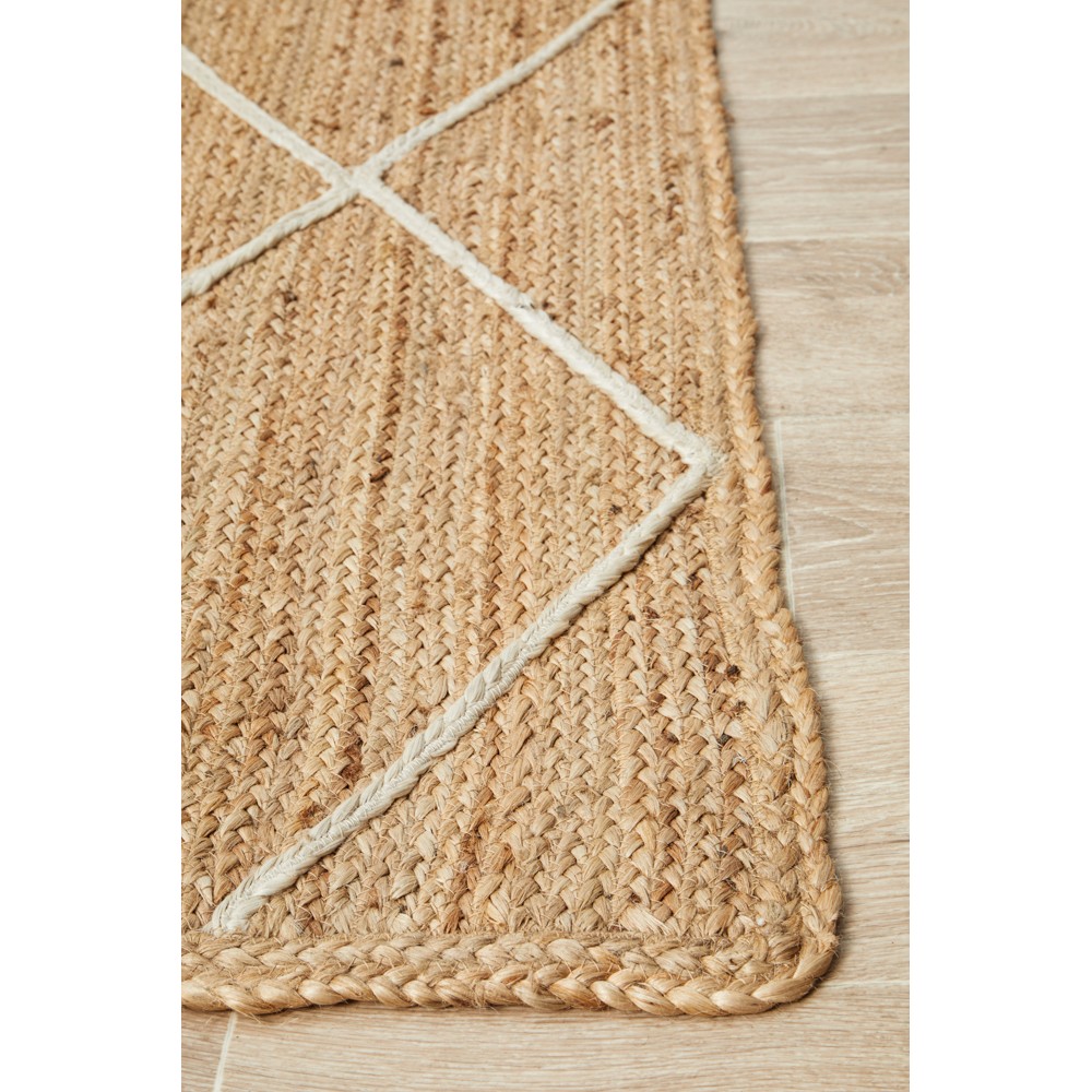 Tapete Rug Natural & White Diamond Rug 280x190cm Peter's of Kensington