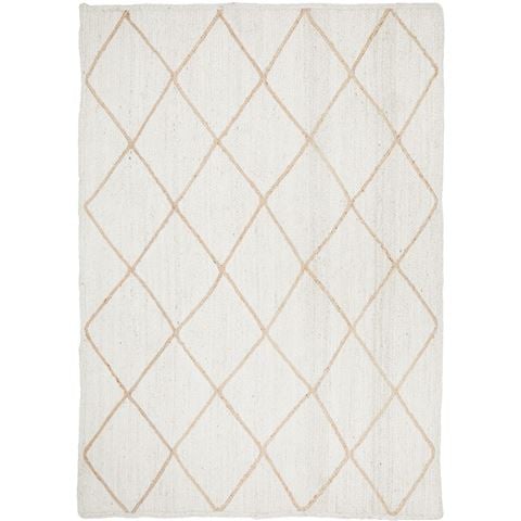 Tapete Rug Noosa Diamond Rug White 280x190cm - Peter's of Kensington