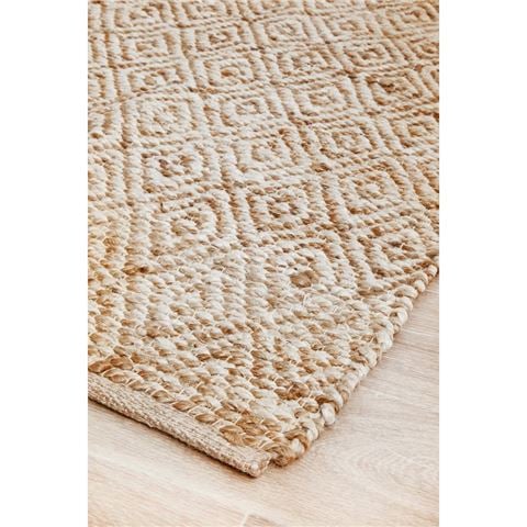 Tapete Rug - Noosa Geometric Jute Rug Natural 220x150cm