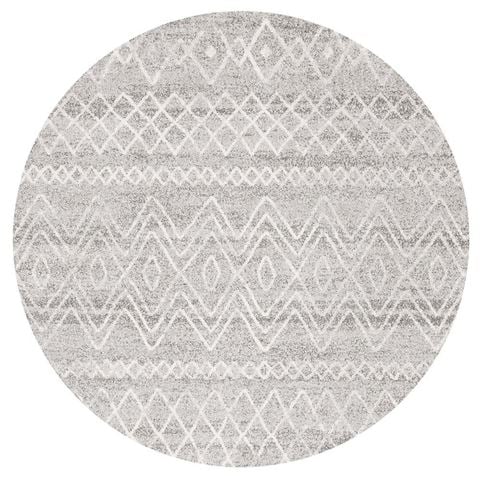 Tapete Rug Oasis Tribal Round Rug Ivory 240x240cm - Peter's of Kensington