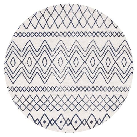 Tapete Rug Oasis Tribal Round Rug Blue 200x200cm - Peter's of Kensington