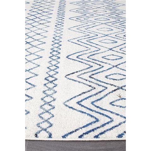 Tapete Rug Oasis Tribal Runner Rug Blue 400x80cm - Peter's of Kensington