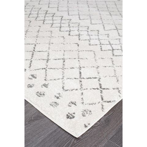 Tapete Rug Oasis Diamond Rug White 240x240cm - Peter's of Kensington