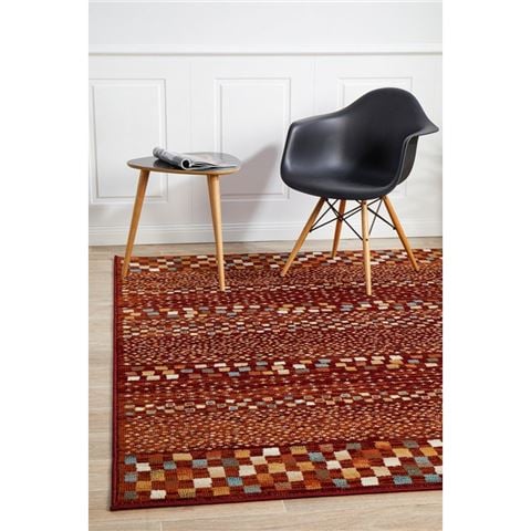 Tapete Rug Oxford Tribal Rug Multi Rust 290x200cm - Peter's of Kensington