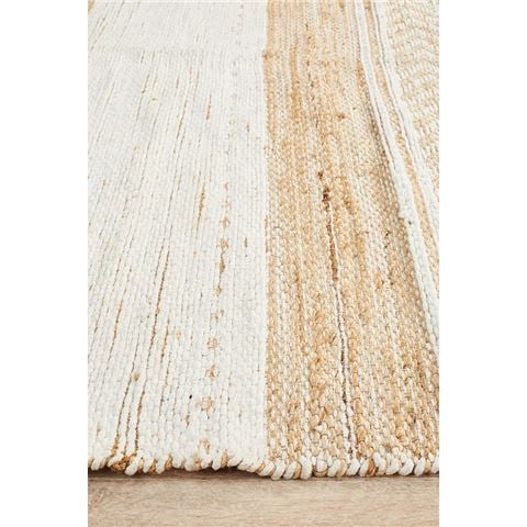 Tapete Rug Parade Chenille Jute Rug White 280x190cm - Peter's of Kensington