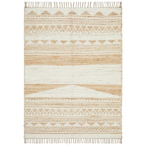 Tapete Rug Parade Chenille Jute Rug White 280x190cm - Peter's of Kensington