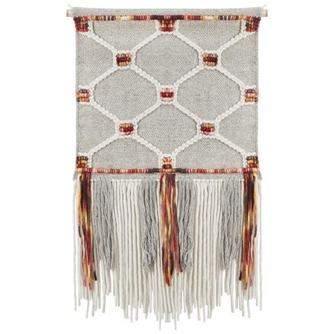 Tapete Rug Grey & Rust Wool Scandi Wall Hanging - Peter's of Kensington