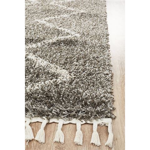Tapete Rug Saffron Shag Rug Grey 170x120cm - Peter's of Kensington