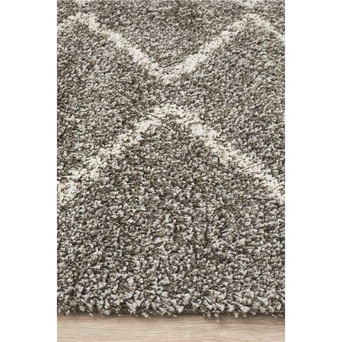 Tapete Rug Saffron Shag Rug Grey 330x240cm - Peter's of Kensington