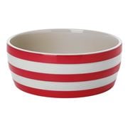 Cornishware - Pet Bowl Triple Stripe Red