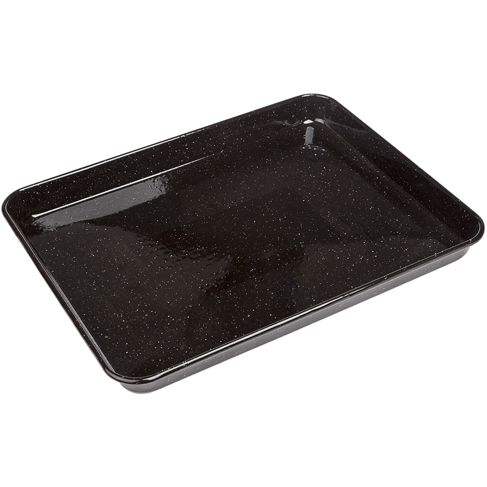 Falcon Enamel Baking Tray Speckled Black & White 41cm Peter's of
