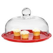 Chasseur - La Cuisson Cake Platter With Lid Red