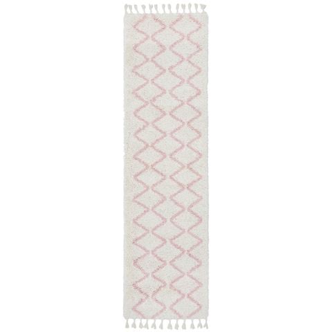 Tapete Rug Saffron Shag Runner Rug Pink 300x80cm - Peter's of Kensington