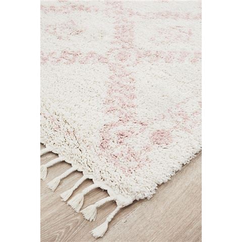 Tapete Rug Saffron Bohemian Shag Rug Pink 400x300cm - Peter's of Kensington