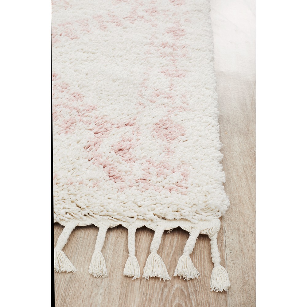Tapete Rug Ivory & Pastel Bohemian Shag Rug 400x300cm Peter's of