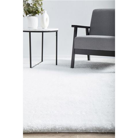 Tapete Rug Sienna Modern Shag Rug White 290x200cm - Peter's of Kensington