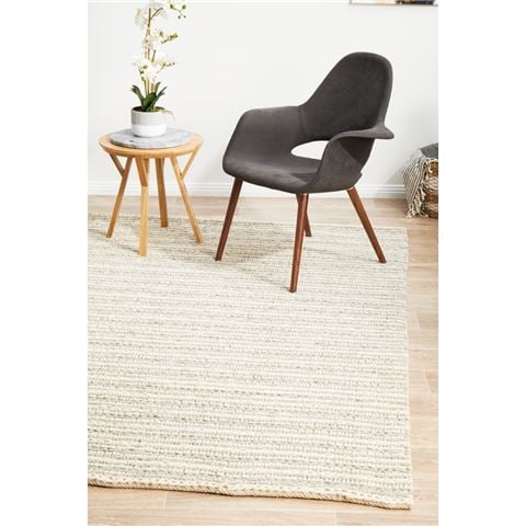 Tapete Rug Skandinavian Wool Flatwoven Rug Grey 225x155cm - Peter's of Kensington