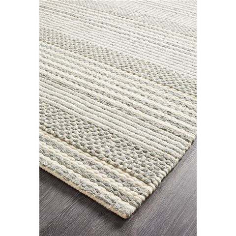 Tapete Rug - Skandinavian Flatwoven Rug Silver 225x155cm